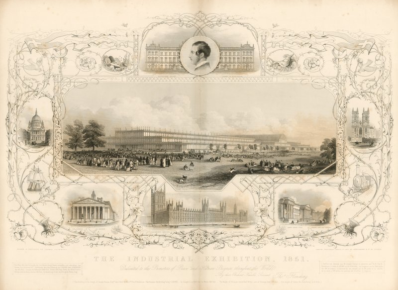 Palácio de Cristal; a Grande Exposição de 1851 de English School