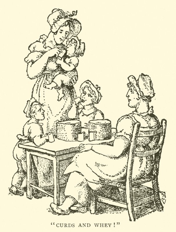 Coalhada e soro de leite (xilogravura) de English School