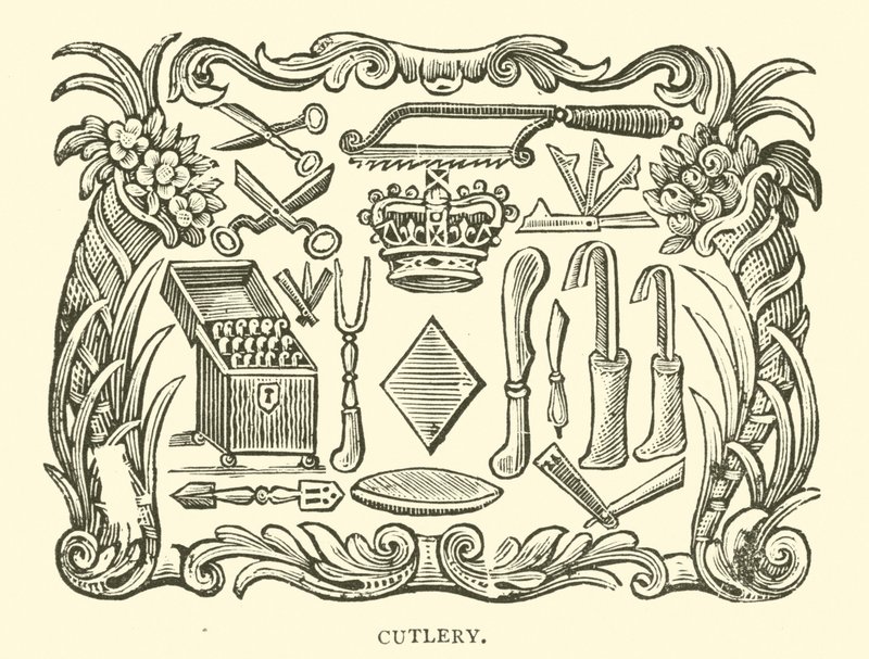Cutelaria (xilogravura) de English School