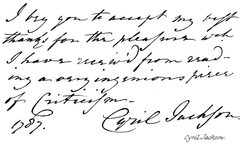 Cyril Jackson de English School