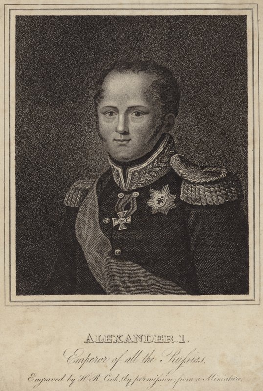 Czar Alexandre I da Rússia de English School