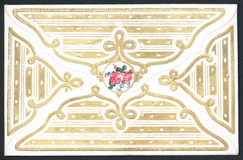 Rosas cor-de-rosa delicados (envelope), cartão de English School