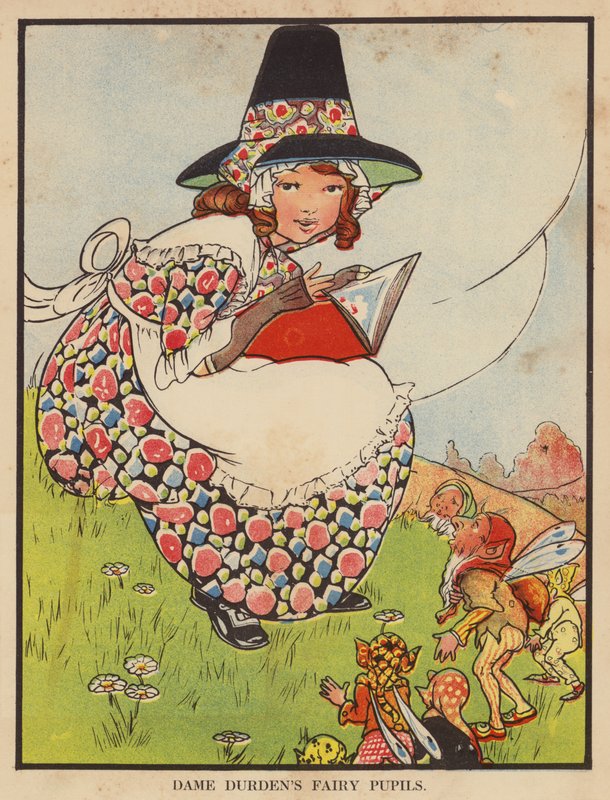 Alunos de fada da Dame Durden (cor litho) de English School