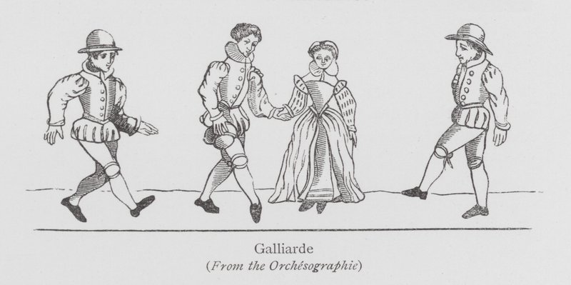 A dançar: Galliarde (litho) de English School