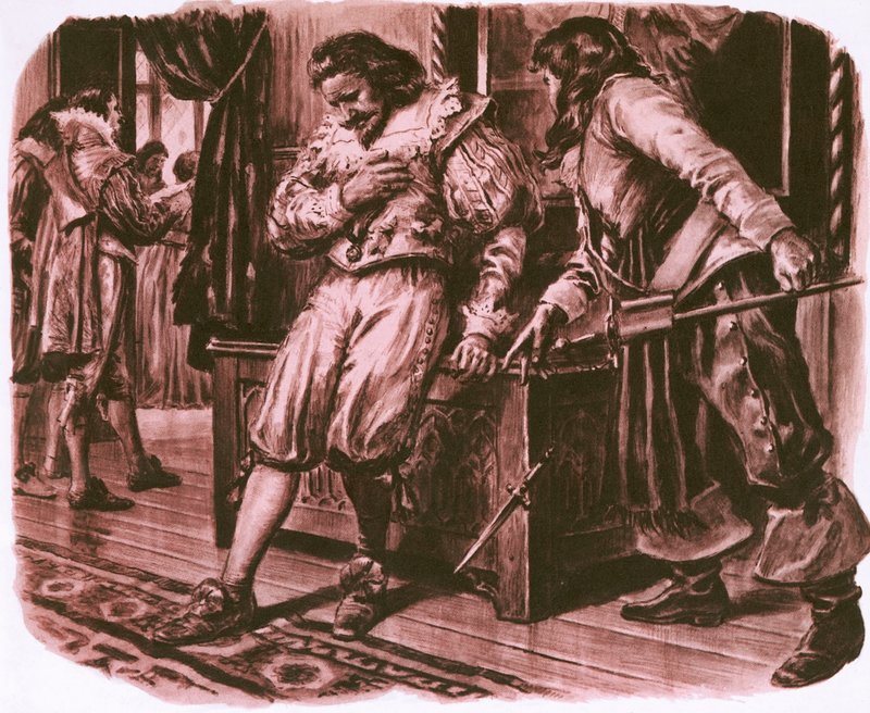 Morte de George Villiers, duque de Buckingham de English School