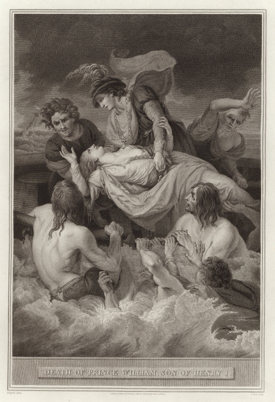 Morte do príncipe William, filho de Henry I de English School