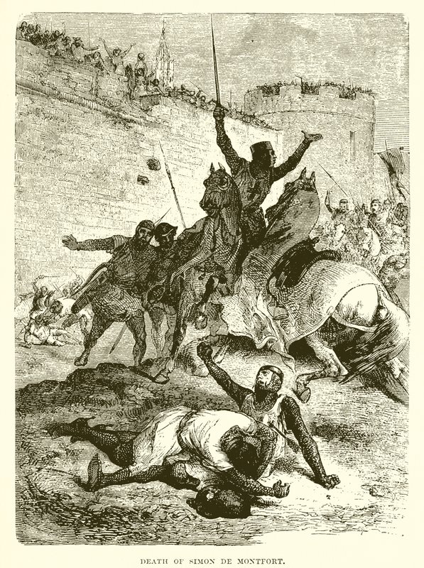 Morte de Simon De Montfort de English School
