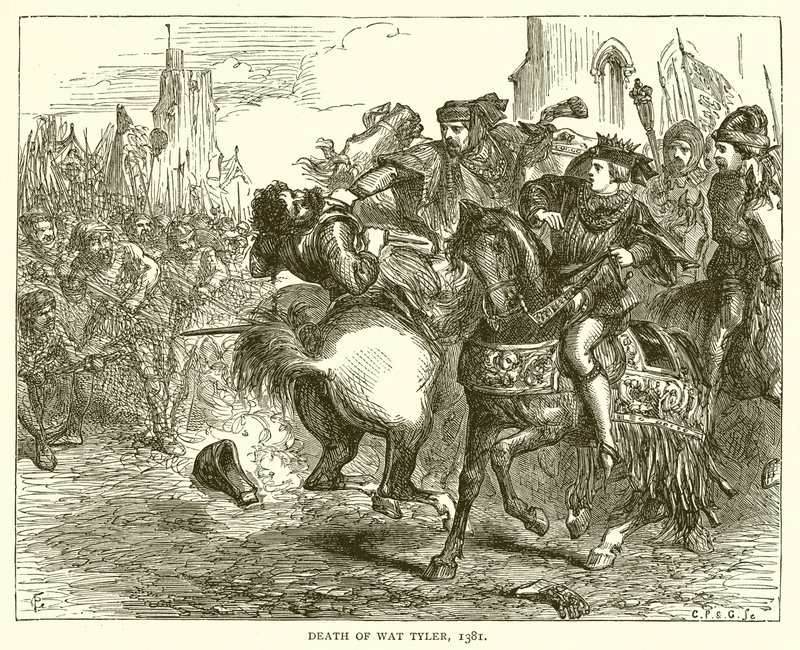 Morte de Wat Tyler, 1381 de English School