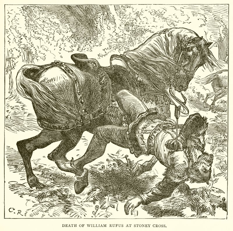 Morte de William Rufus em Stoney Cross de English School