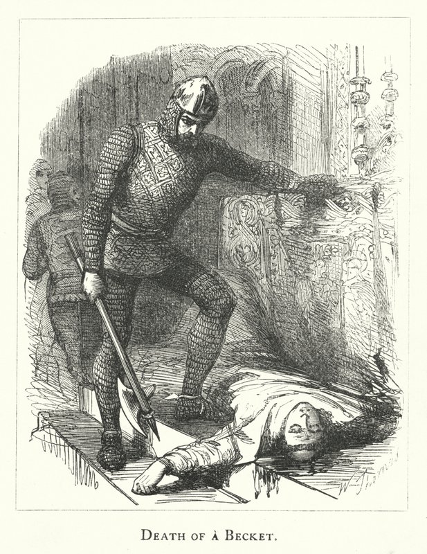 Morte de um Becket (gravura) de English School