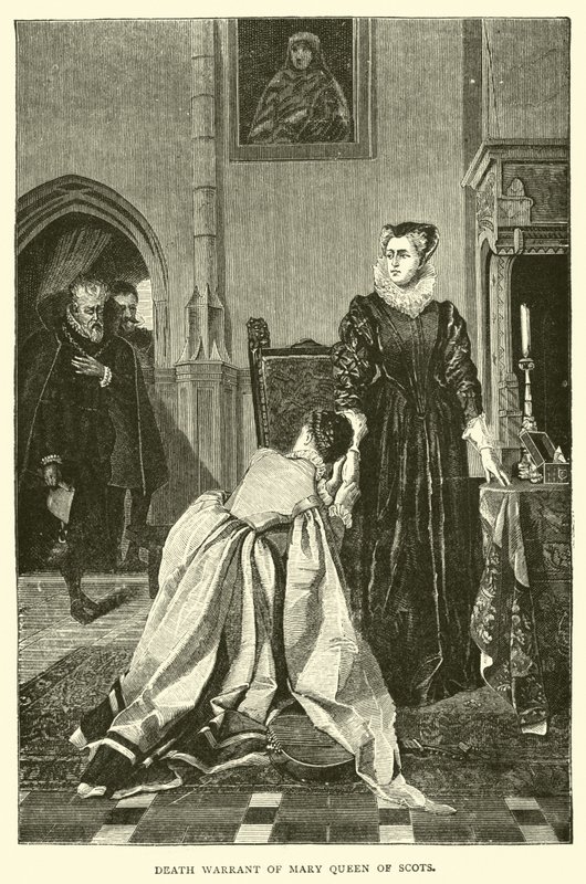 Mandado de morte de Mary Queen of Scots de English School