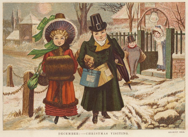 Dezembro: visita de Natal (lito a cores) de English School