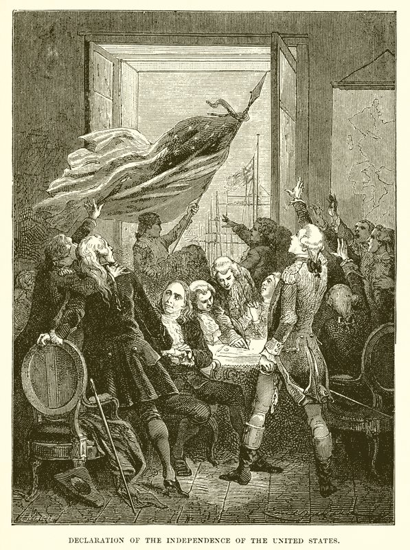Declaração da independência dos Estados Unidos de English School