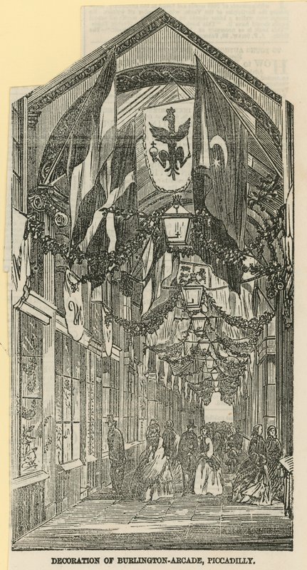 Decoração de Burlington Arcade de English School