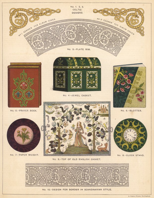 Artigos decorativos (cor litho) de English School