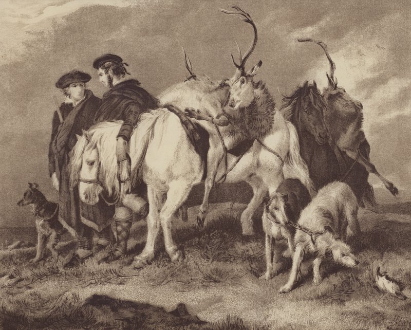 Caça ao veado (chromolitho) de English School