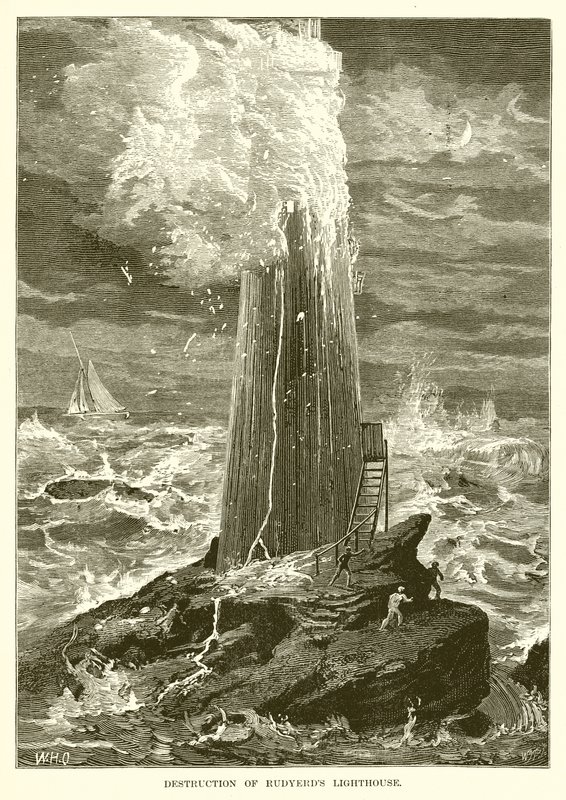 Destruição do farol de Rudyerds de English School
