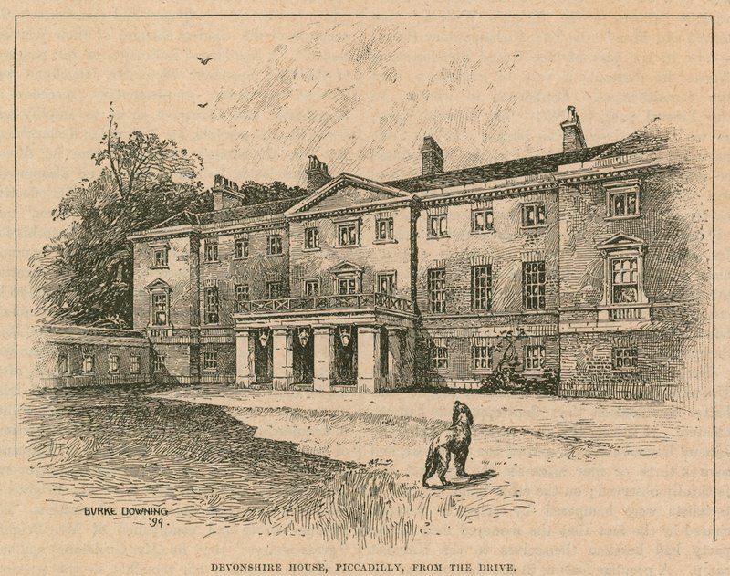 Devonshire House, Piccadilly, Londres, da unidade de English School