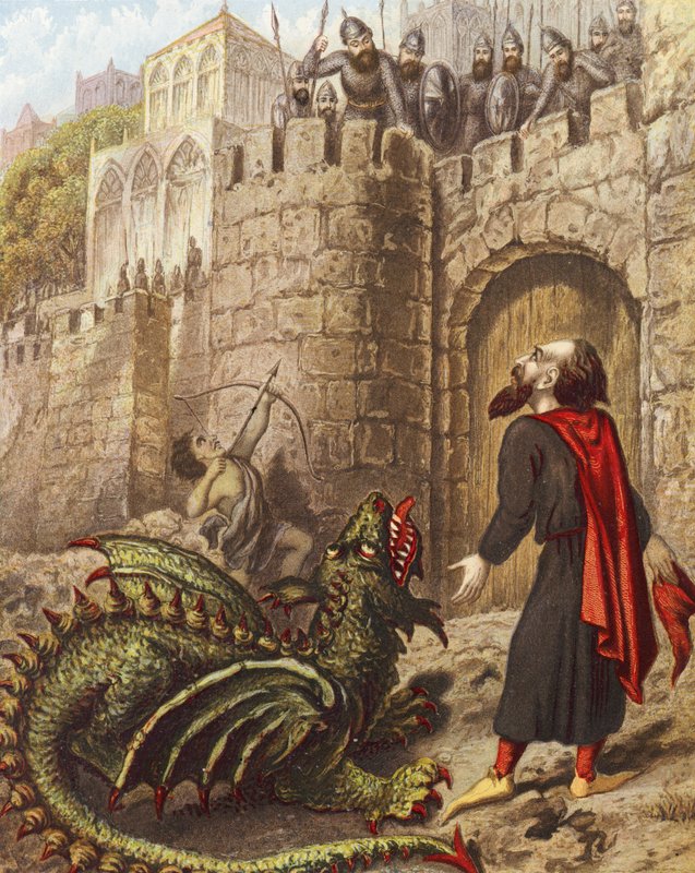 Diabolus, Ill-Pause e Tisiphone antes dos portões de Mansoul de English School