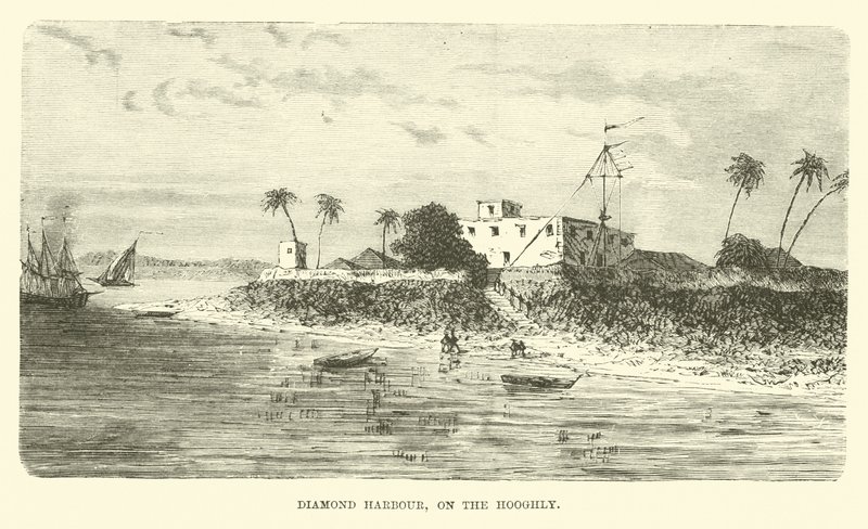 Porto do diamante, no Hooghly de English School