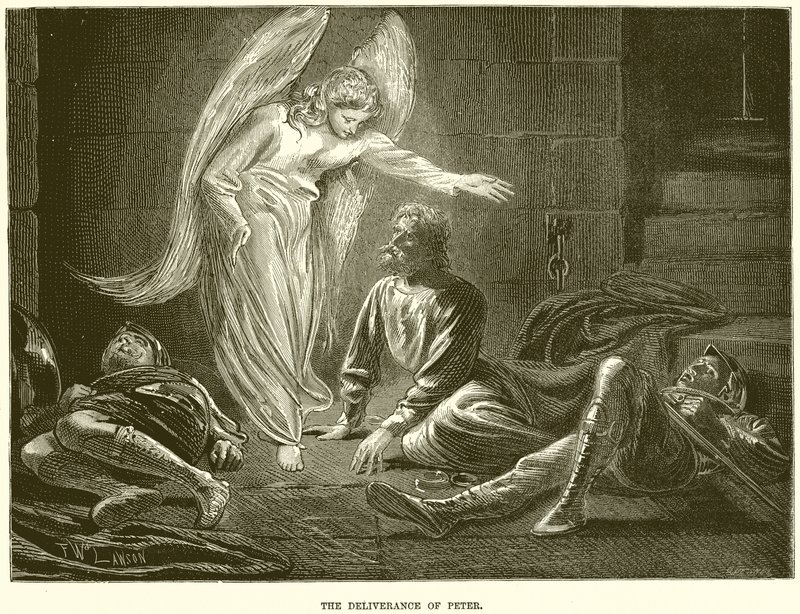 Libertação do apóstolo Pedro, por um anjo do Senhor, da prisão do rei Herodes de English School