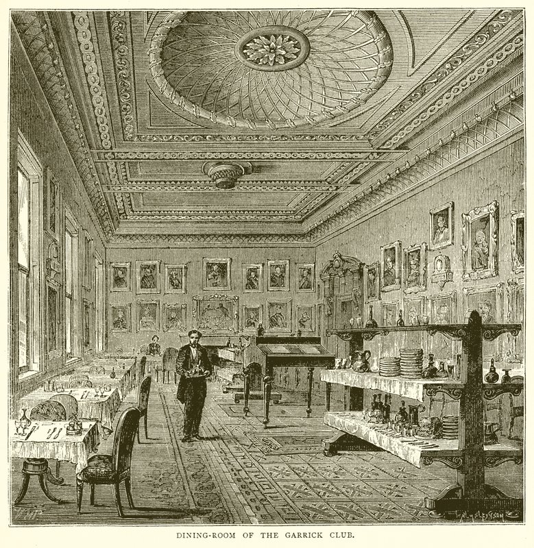Sala de jantar do Garrick Club de English School
