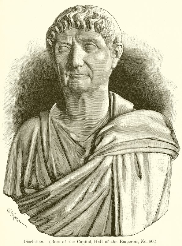 Diocleciano. (Busto do Capitólio, Salão dos Imperadores, nº 80) de English School
