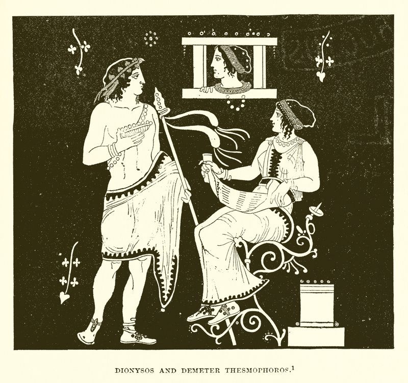 Dionísio e Demeter Thesmophoros de English School