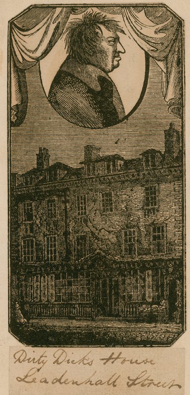 Dirty Dicks House, rua de Leadenhall, Londres de English School