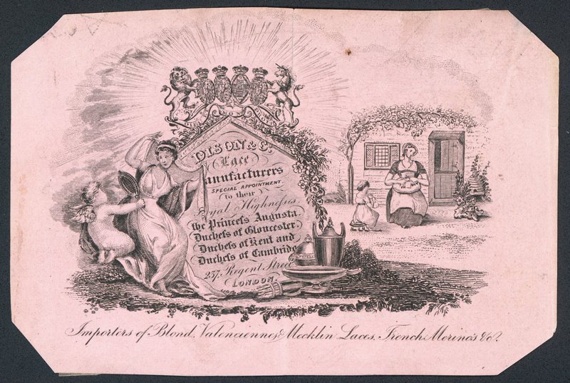 Dison & Co, fabricantes de rendas, cartões comerciais de English School