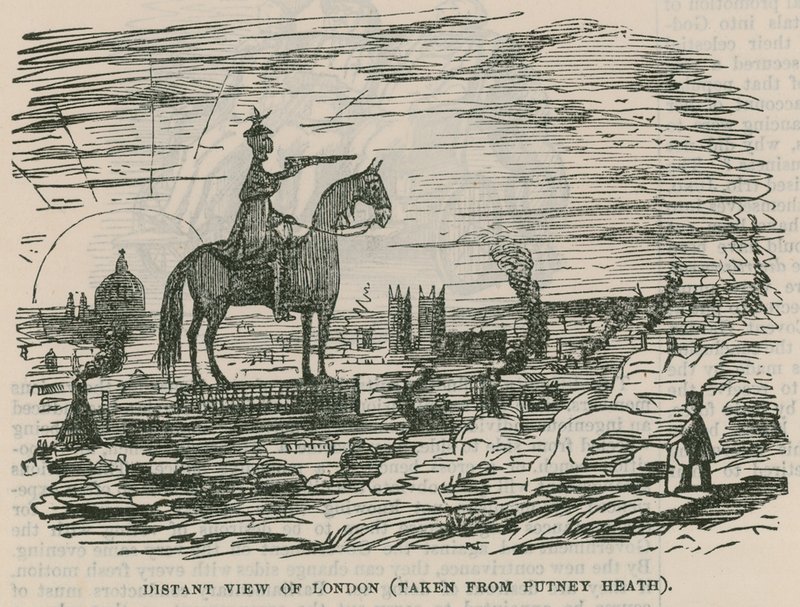 Vista distante de Londres (tirada de Putney Heath) de English School