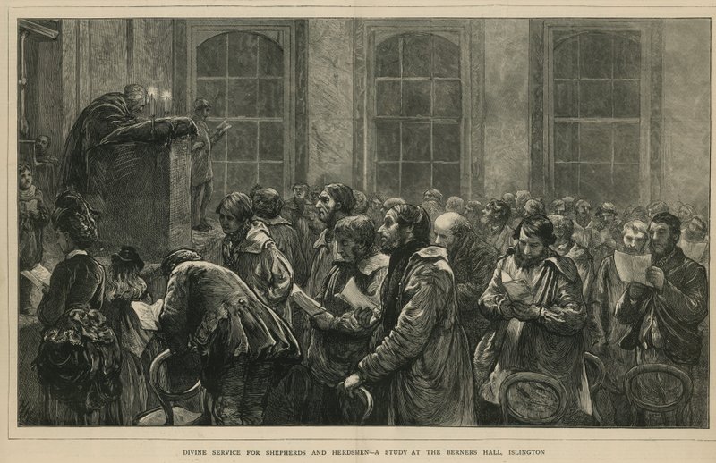 Serviço divino para pastores e pastores - um estudo no Berners Hall, Islington, Londres de English School