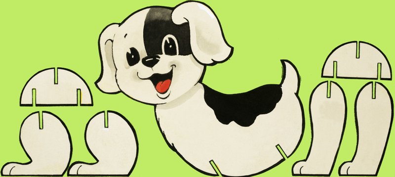 Cão cut-out de English School