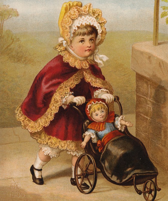 Dolly e eu (litografia a cores) de English School
