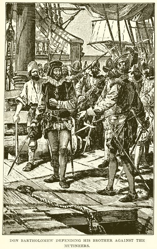 Don Bartholomew defendendo seu irmão contra os Mutineers de English School
