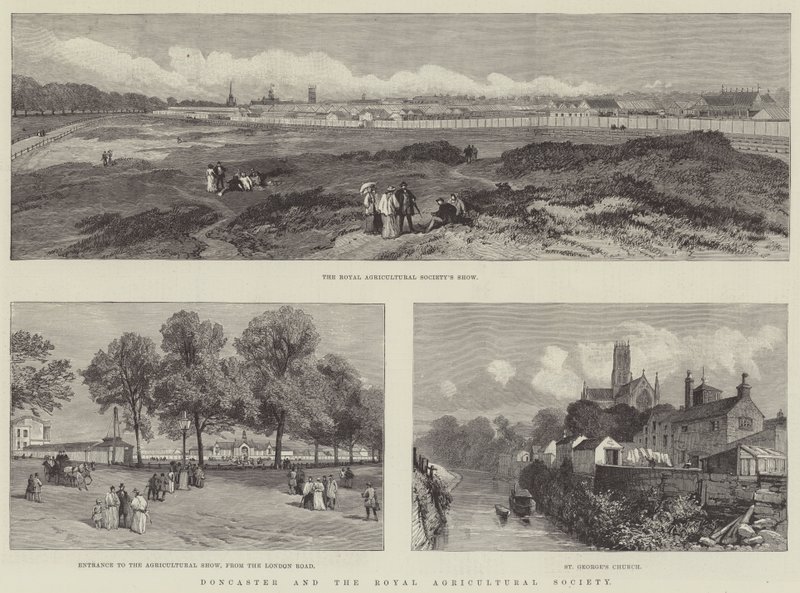 Doncaster e a Royal Agricultural Society (gravura) de English School