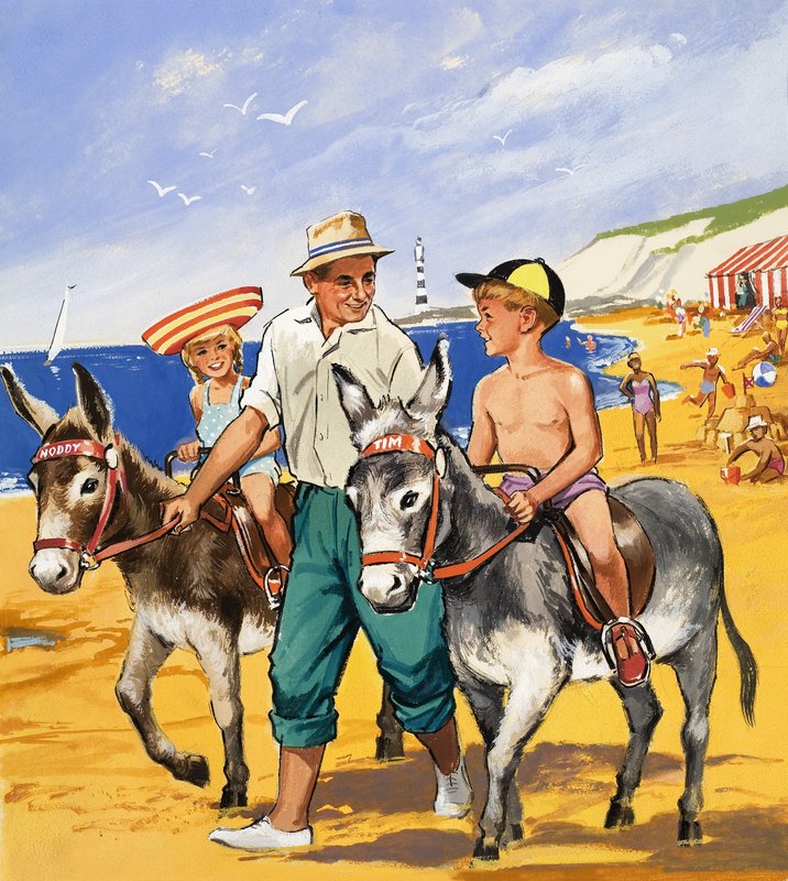Passeios de burro na praia de English School