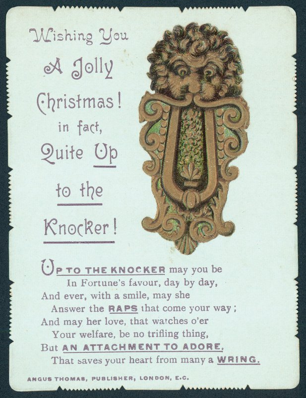 Aldrava De Porta, Cartão De Natal de English School