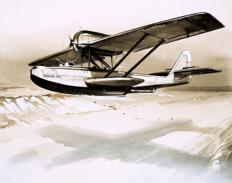 Dornier Wal, bote alemão de bimotores de English School
