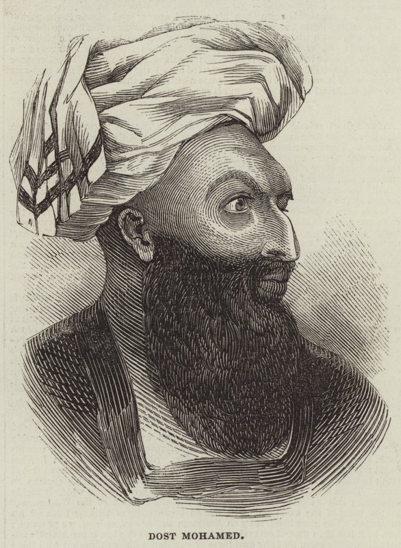 Dost Mohamed (gravura) de English School