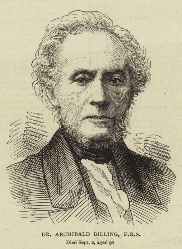 Dr. Archibald Billing, FRS (gravura) de English School