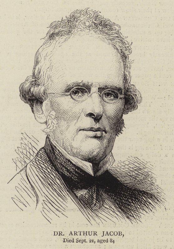 Dr. Arthur Jacob (gravura) de English School