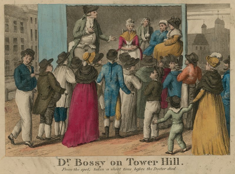 Dr. Bossy em Tower Hill, Londres de English School