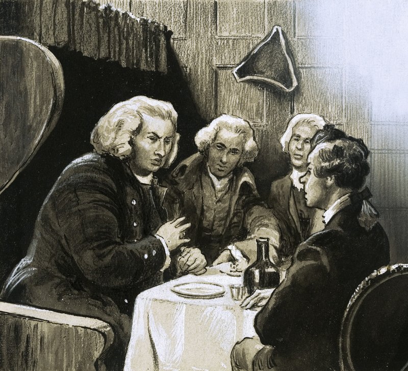Dr Johnson no jantar de English School