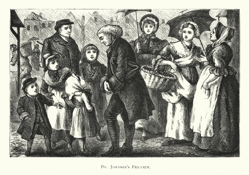 Penitência do Dr. Johnson (gravura) de English School
