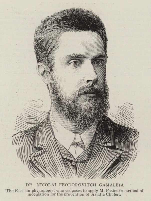 Dr Nicolai Feodorovitch Gamaleia (gravura) de English School