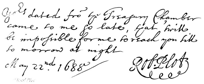 Dr. Robert Plot de English School