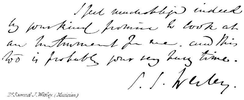 Dr. Samuel J Wesley, (Músico) de English School