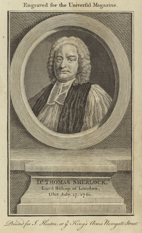 Dr. Thomas Sherlock, Senhor Bispo de Londres de English School