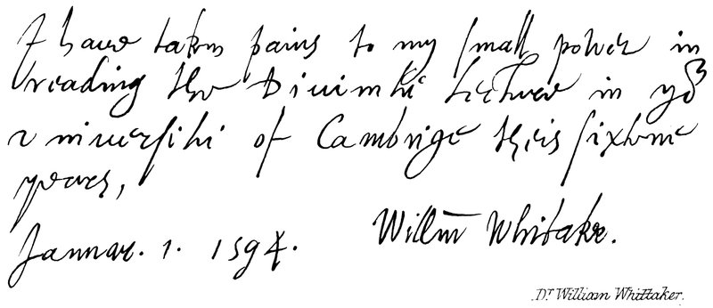 Dr. William Whittaker de English School